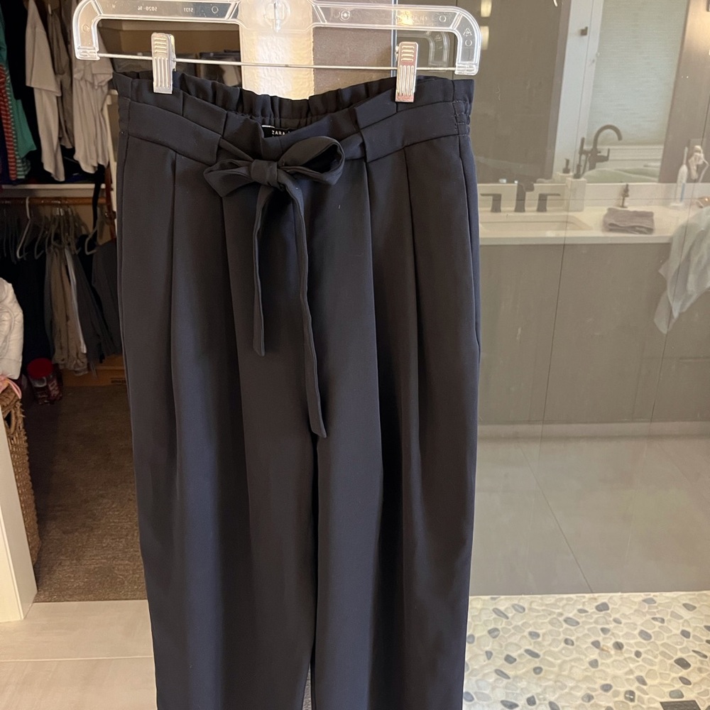 Zara Mid Waste Culottes with wide leg, Tie Front